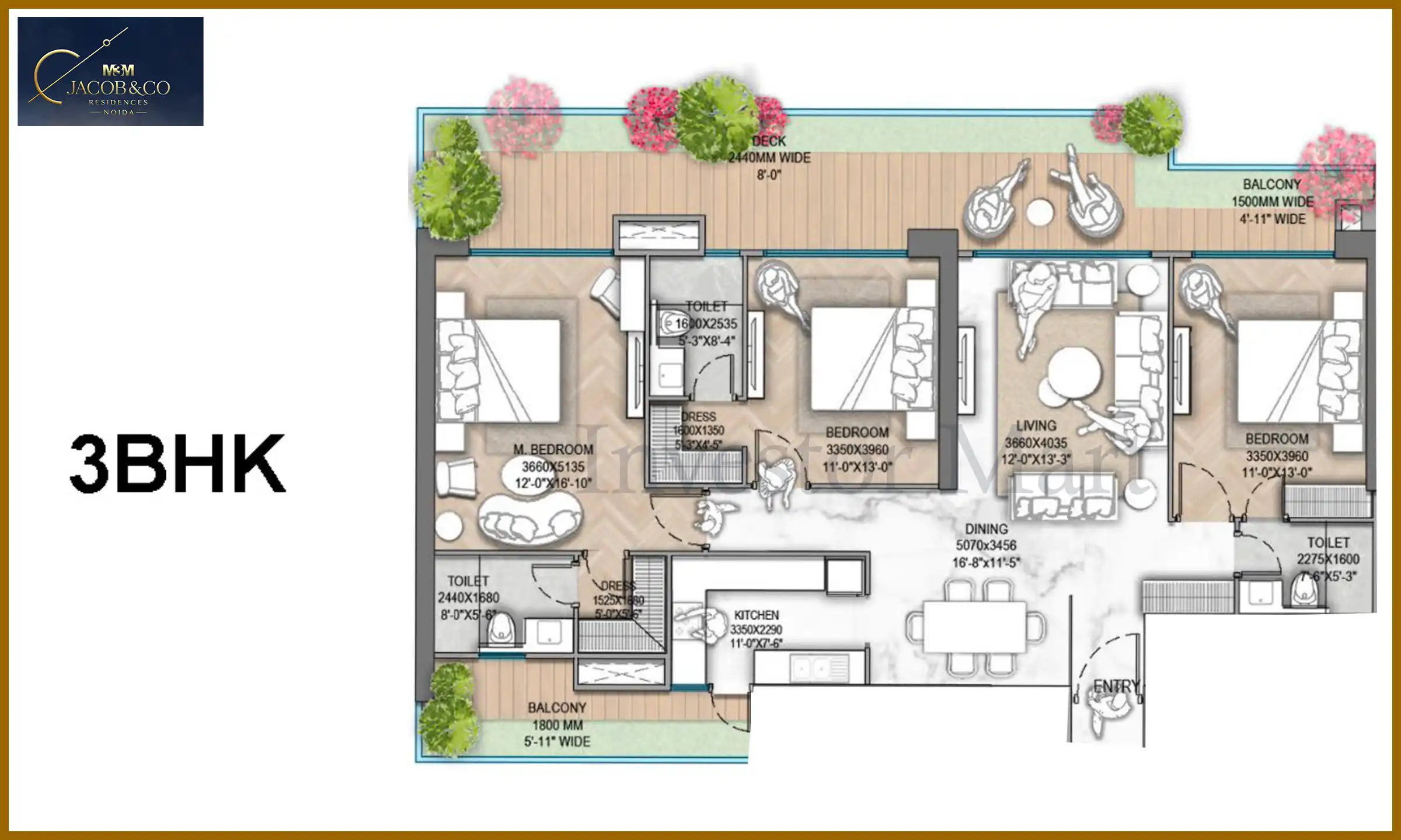 M3M Jacob & Co floor plan image